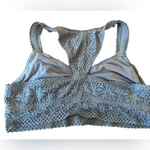 Aerie Lace Bralette - Grey - size XL